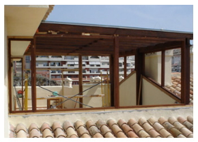 cerramientos de terrazas en madrid madera y aluminio